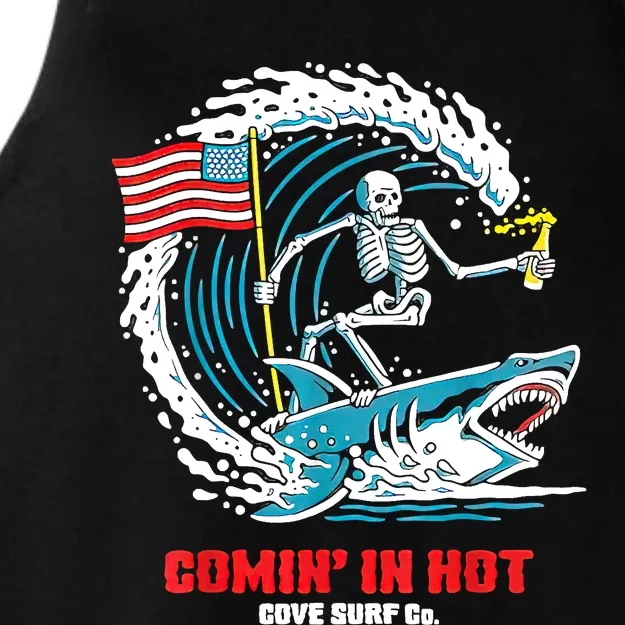 Comin In Hot Cove Surf Co Ladies Tri-Blend Wicking Tank