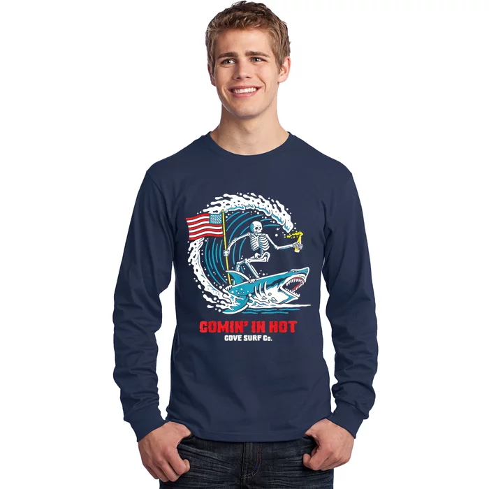 Comin In Hot Cove Surf Co Long Sleeve Shirt