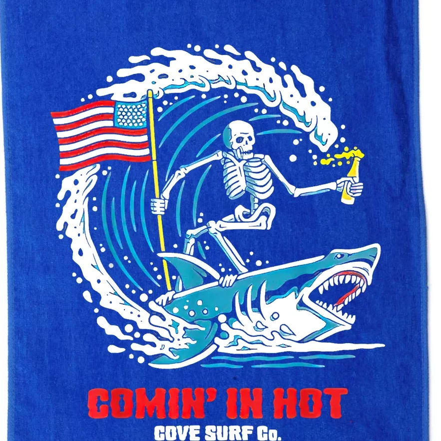 Comin In Hot Cove Surf Co Platinum Collection Golf Towel