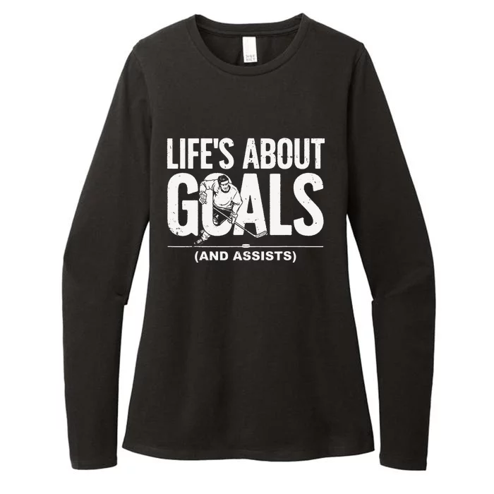 Cool Ice Hockey For  Hockey Lover Goalie Sports Womens CVC Long Sleeve Shirt