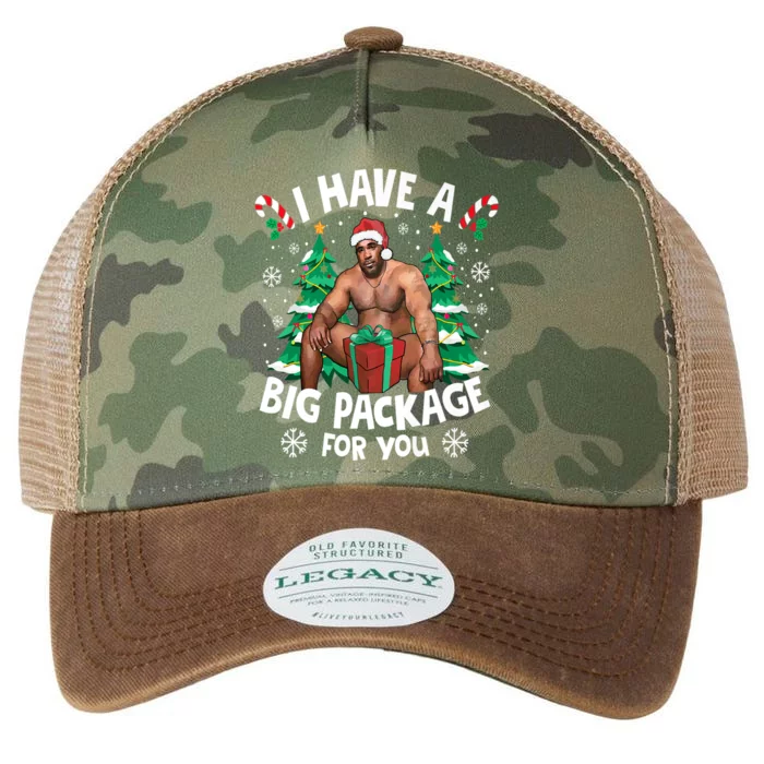 Christmas I Have A Big Package For You Naughty Big Black Guy Legacy Tie Dye Trucker Hat