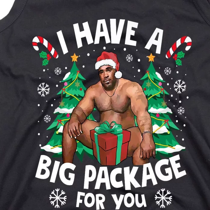 Christmas I Have A Big Package For You Naughty Big Black Guy Tank Top