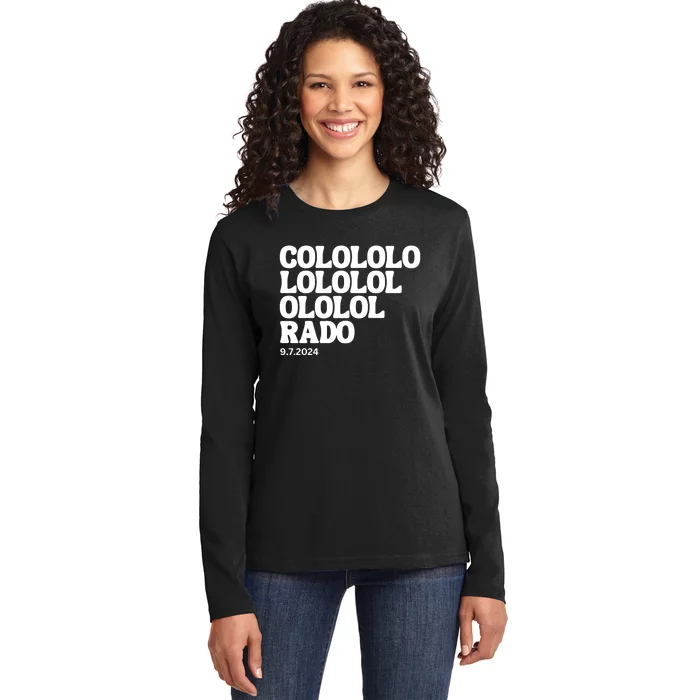 Colorado Is Hilarious 9 7 2024 Ladies Long Sleeve Shirt