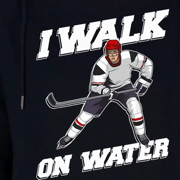 Cool Ice Hockey Player Art For Ice Hockey Lover Womens Funnel Neck Pullover Hood