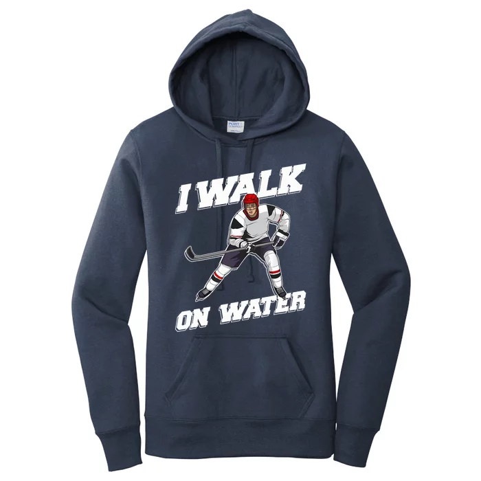 Cool Ice Hockey Player Art For Ice Hockey Lover Women's Pullover Hoodie