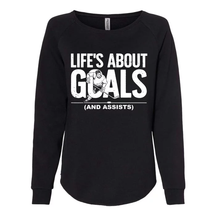 Cool Ice Hockey Lover Goalie Sports Gift Womens California Wash Sweatshirt