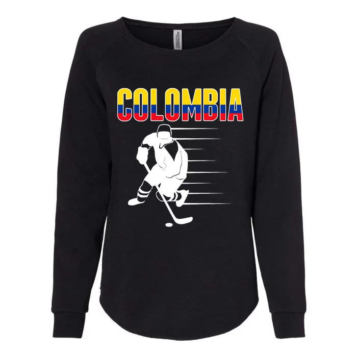 Colombia Ice Hockey Lovers Jersey Colombian Hockey Team Fans Womens California Wash Sweatshirt