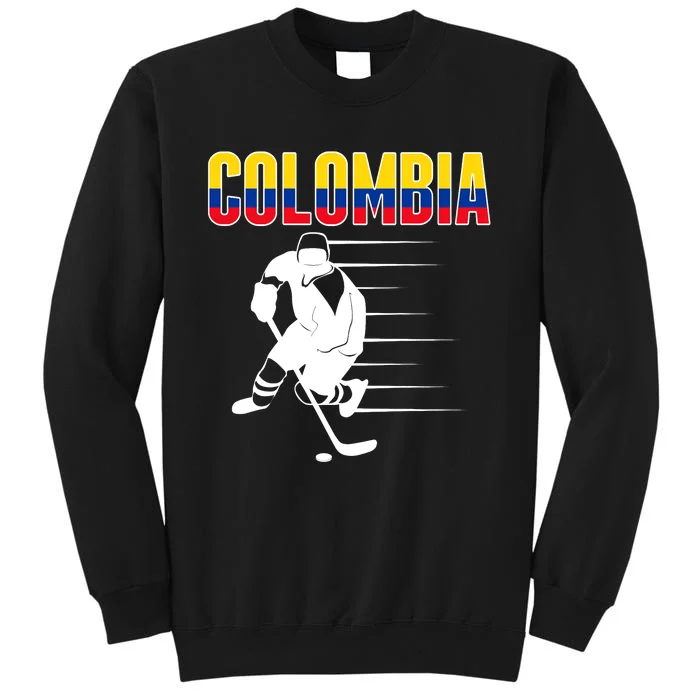 Colombia Ice Hockey Lovers Jersey Colombian Hockey Team Fans Tall Sweatshirt