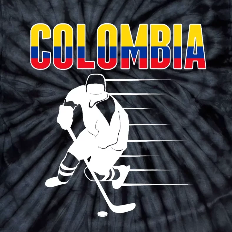 Colombia Ice Hockey Lovers Jersey Colombian Hockey Team Fans Tie-Dye T-Shirt