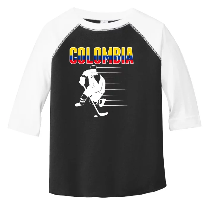 Colombia Ice Hockey Lovers Jersey Colombian Hockey Team Fans Toddler Fine Jersey T-Shirt