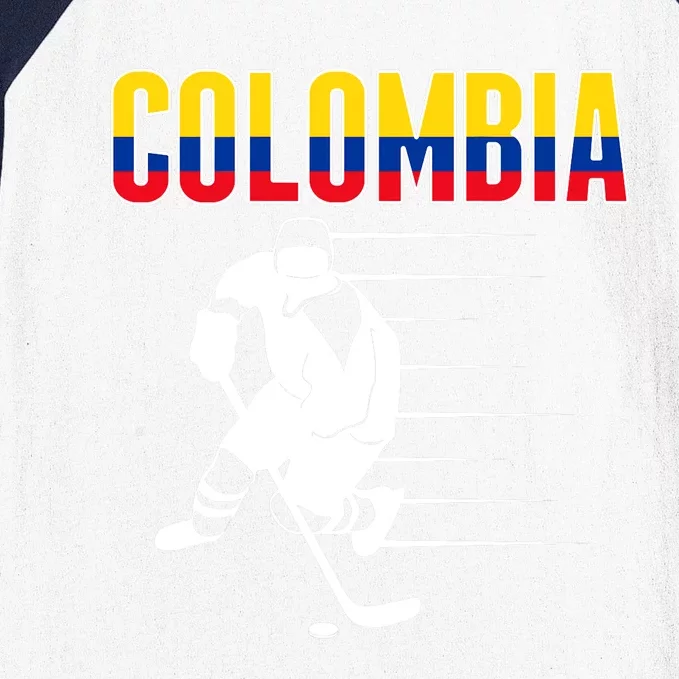 Colombia Ice Hockey Lovers Jersey Colombian Hockey Team Fans Baseball Sleeve Shirt