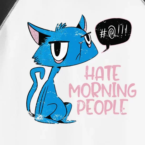 Cat. I Hate Morning People. Toddler Fine Jersey T-Shirt