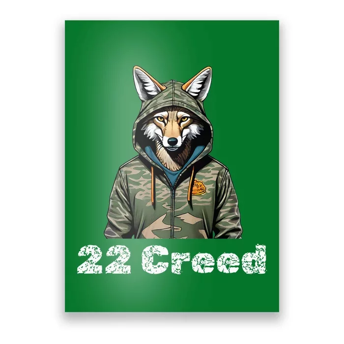 Coyote In Hood 22 Ting Poster