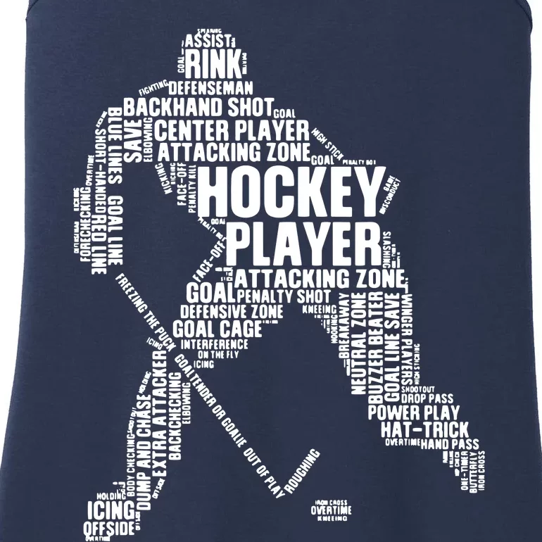 Cool Ice Hockey Art For Men Women Ice Hockey Player Ladies Essential Tank