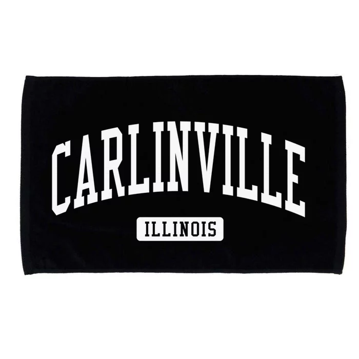 Carlinville Illinois IL Vintage Athletic Sports Microfiber Hand Towel