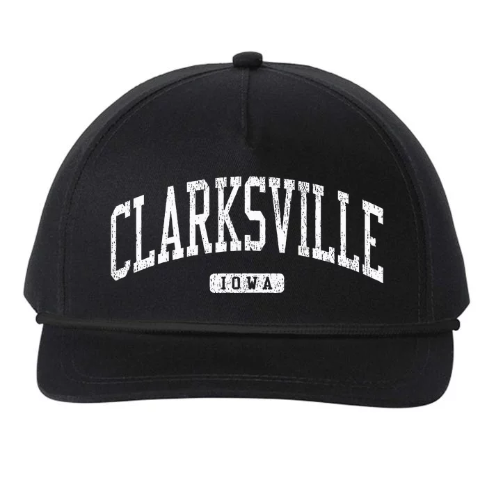 Clarksville Iowa IA JS03 College University Style Snapback Five-Panel Rope Hat