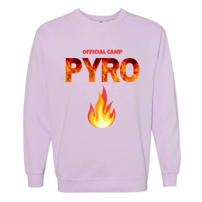 Camping Is Intents Campfire And Cocktails Pyro Meaningful Gift Garment-Dyed Sweatshirt