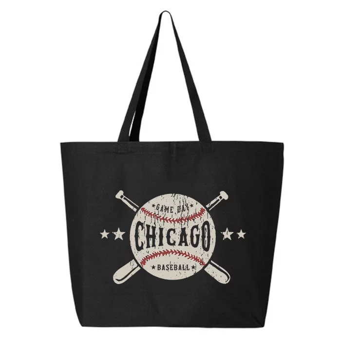 Chicago Illinois Il Vintage Baseball Graphic 25L Jumbo Tote