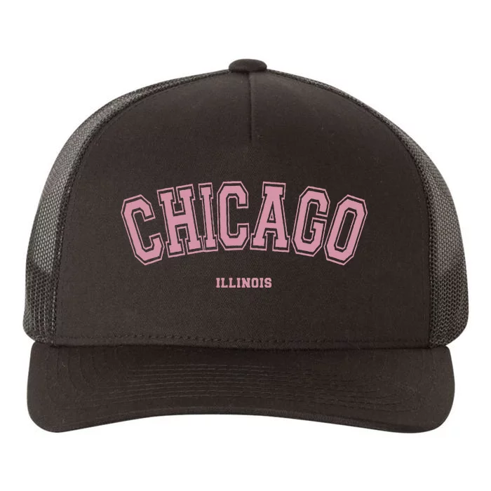 Chicago Illinois Il Varsity Style On Chicago Yupoong Adult 5-Panel Trucker Hat