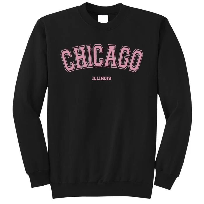 Chicago Illinois Il Varsity Style On Chicago Sweatshirt