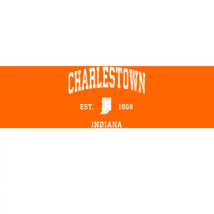 Charlestown Indiana In Vintage Athletic Bumper Sticker