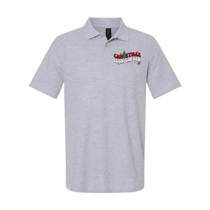 Christmas Is In The Air Holiday Gift Softstyle Adult Sport Polo