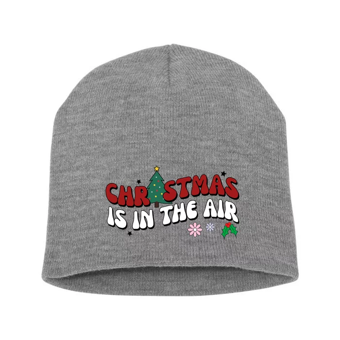 Christmas Is In The Air Holiday Gift Short Acrylic Beanie