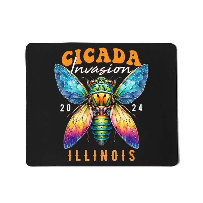 Cicada Invasion Illinois 2024 Insect Broods Xix And Xiii Mousepad