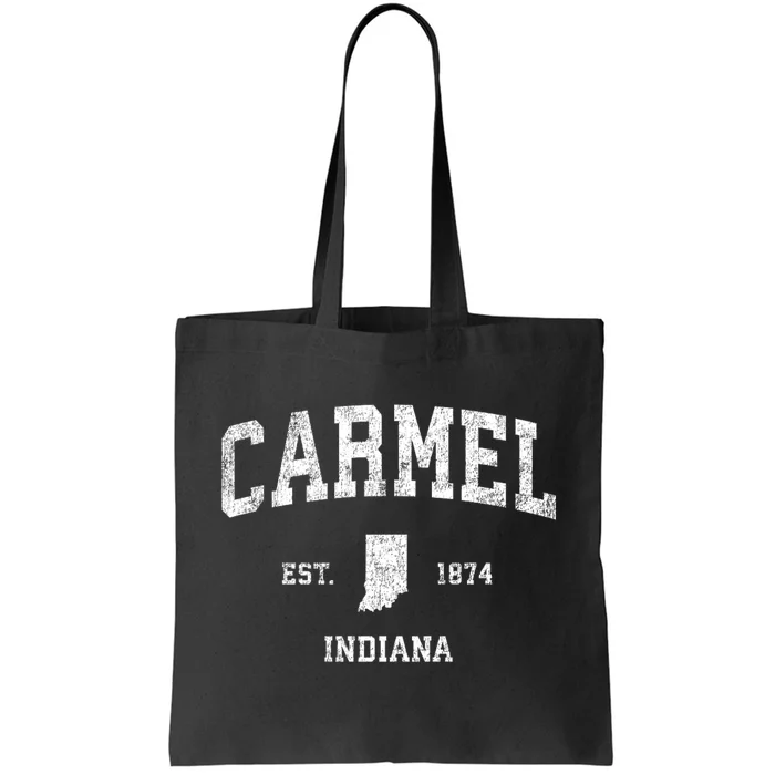 Carmel Indiana In Vintage Sports Tote Bag