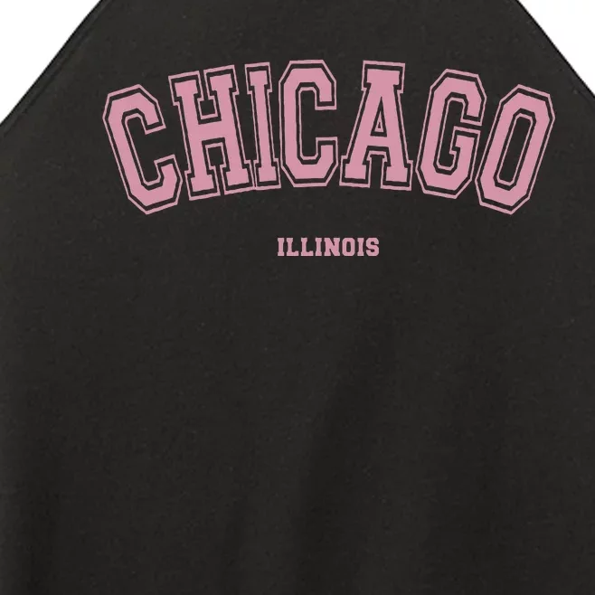 Chicago Illinois Il Varsity Style On Chicago Women’s Perfect Tri Rocker Tank