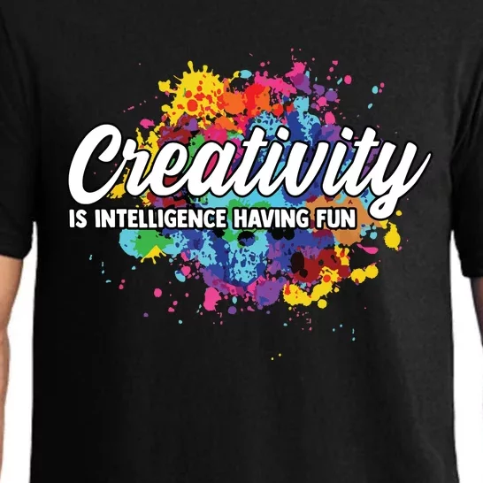 Creativity Is Intelligence Having Fun Creative Artist Pajama Set