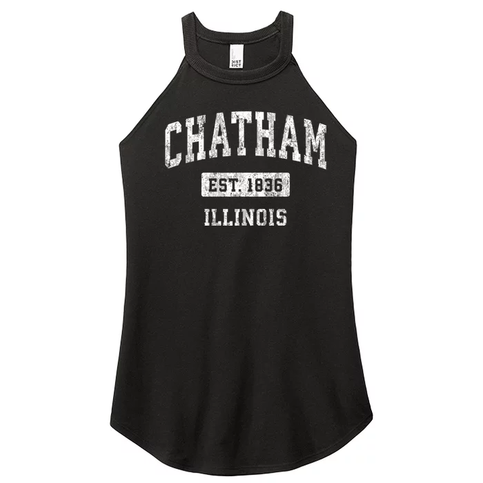 Chatham Illinois Il Vintage Sports Women’s Perfect Tri Rocker Tank