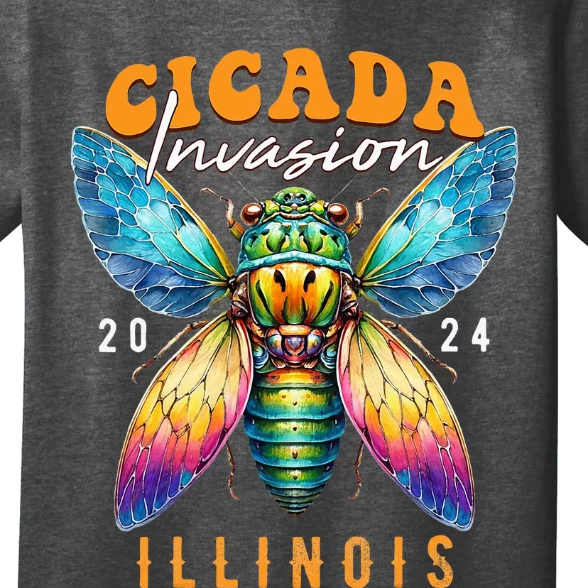 Cicada Invasion Illinois 2024 Insect Broods Xix And Xiii T-Shirt