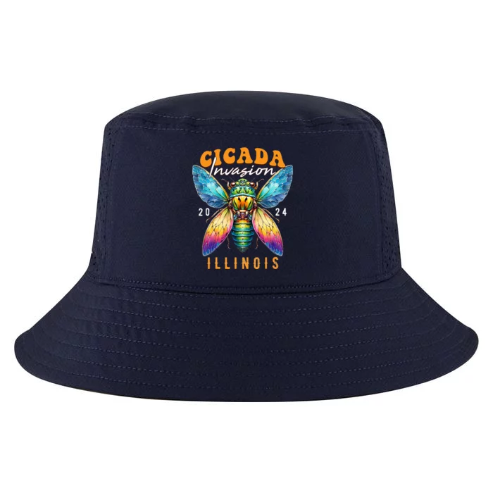 Cicada Invasion Illinois 2024 Insect Broods Xix And Xiii Cool Comfort Performance Bucket Hat