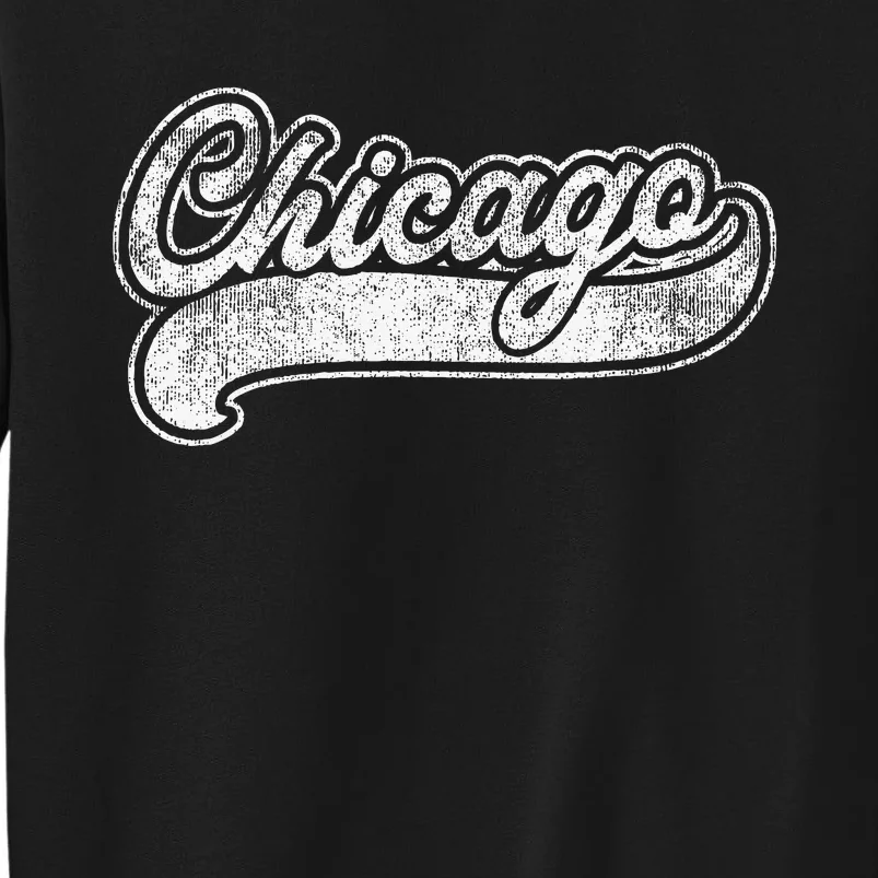 Chicago Illinois Il Retro Baseball Style Sweatshirt