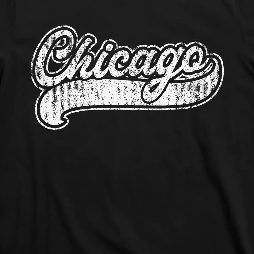 Chicago Illinois Il Retro Baseball Style T-Shirt