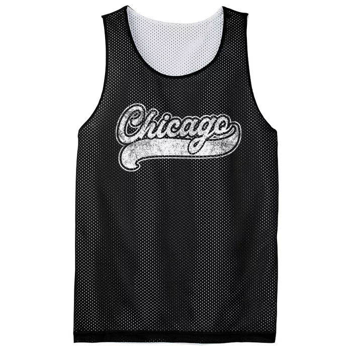 Chicago Illinois Il Retro Baseball Style Mesh Reversible Basketball Jersey Tank