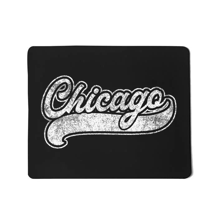 Chicago Illinois Il Retro Baseball Style Mousepad