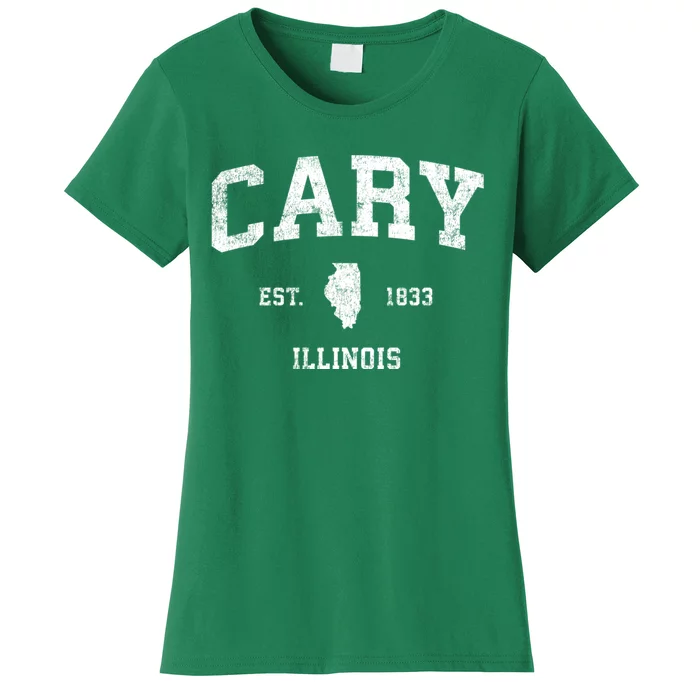 Cary Illinois Il Vintage Sports Women's T-Shirt