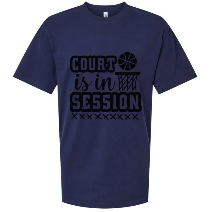 Court Is In Session Gift For Basketball Player Team Sport Bball Sueded Cloud Jersey T-Shirt