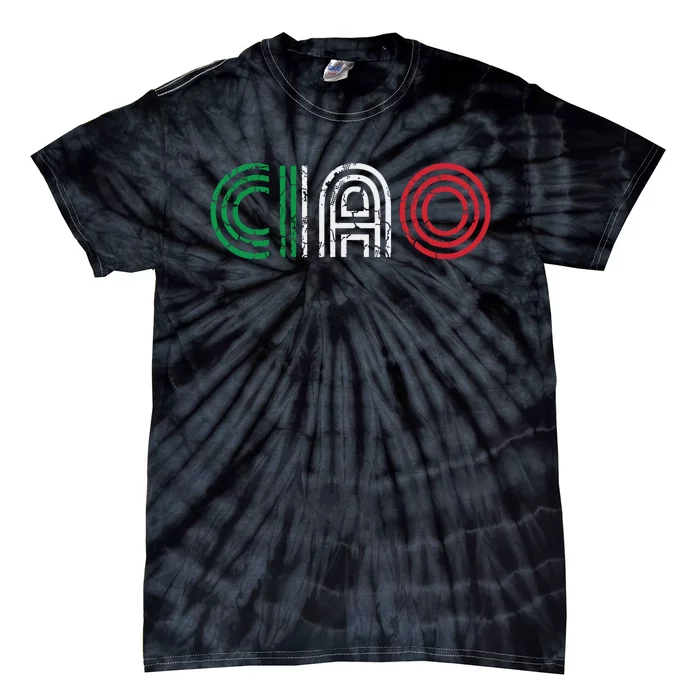 Ciao Italian Italia Italy Italiano Retro Hello Family Tie-Dye T-Shirt