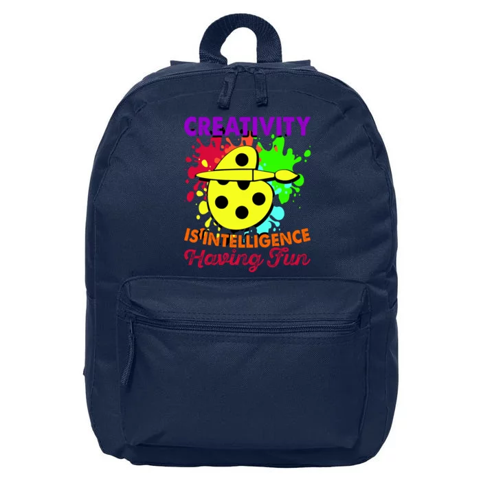 Creativity Is Intelligence Having Fun 16 in Basic Backpack