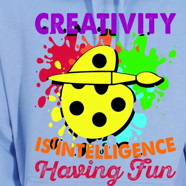 Creativity Is Intelligence Having Fun Unisex Surf Hoodie