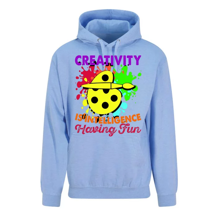 Creativity Is Intelligence Having Fun Unisex Surf Hoodie