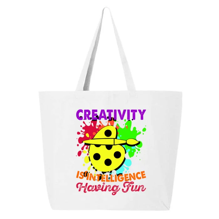 Creativity Is Intelligence Having Fun 25L Jumbo Tote