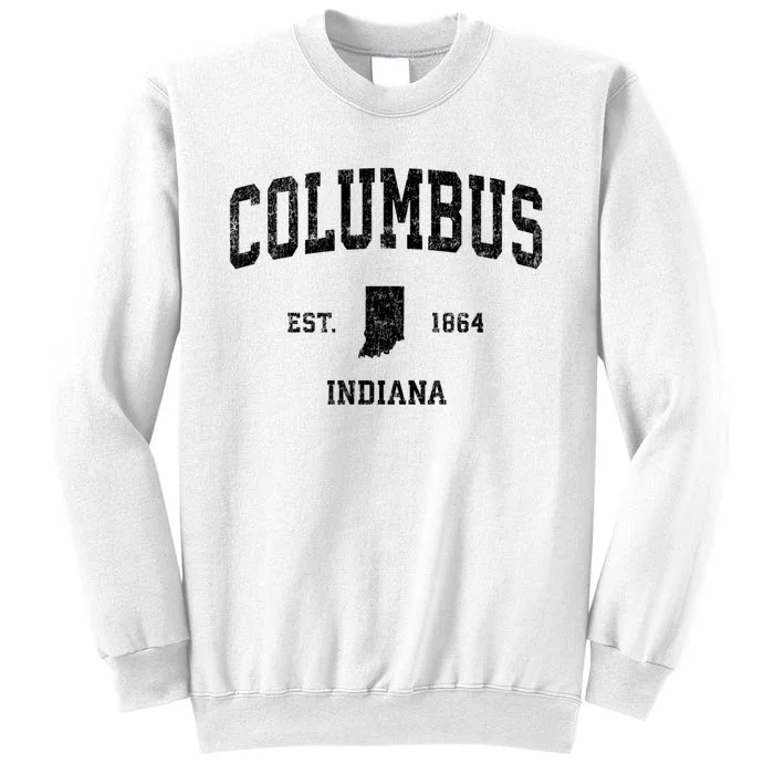 Columbus Indiana In Vintage Established Sports Design Sweatshirt