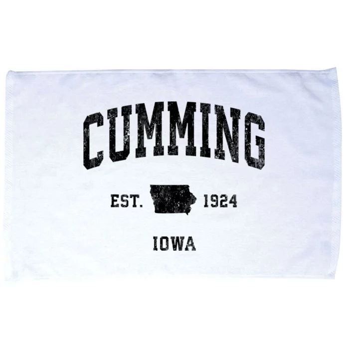 Cumming Iowa Ia Vintage Athletic Sports Microfiber Hand Towel