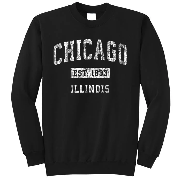 Chicago Illinois Il Vintage Athletic Sports Design Sweatshirt