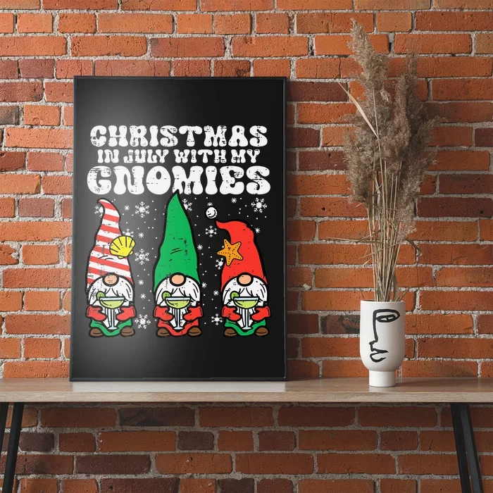 Christmas In July Gnomes Summer Xmas Matching Kids Poster