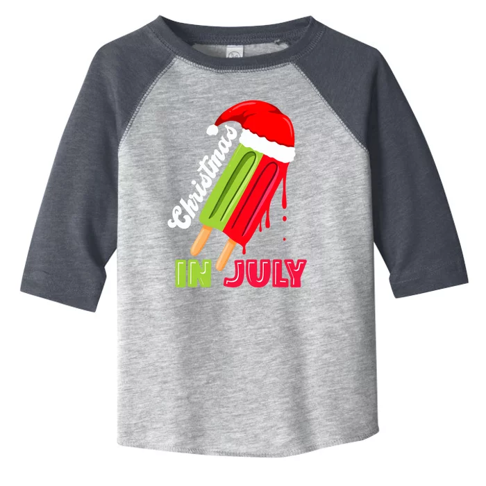 christmas in july watermelon ice pops, fun christmas in july Toddler Fine Jersey T-Shirt